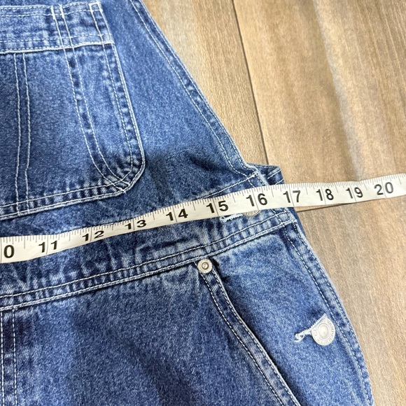 Vintage Y2K Gloria Vanderbilt baggy denim overalls blue size large - Picture 4 of 5